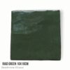 Riad Green 10x10cm Glans – Spaanse handvorm wandtegel