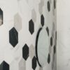 Marmi Reali Mat 4, Carrara Nero Esag mix Bagno, Ceramiche piemme