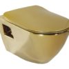 Design ophang wc goud – wit van binnen