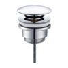 Aloni clickwaste push-up 5/4 overloop – chroom