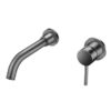 Aloni inbouw wastafelmengkraan – gunmetal grijs