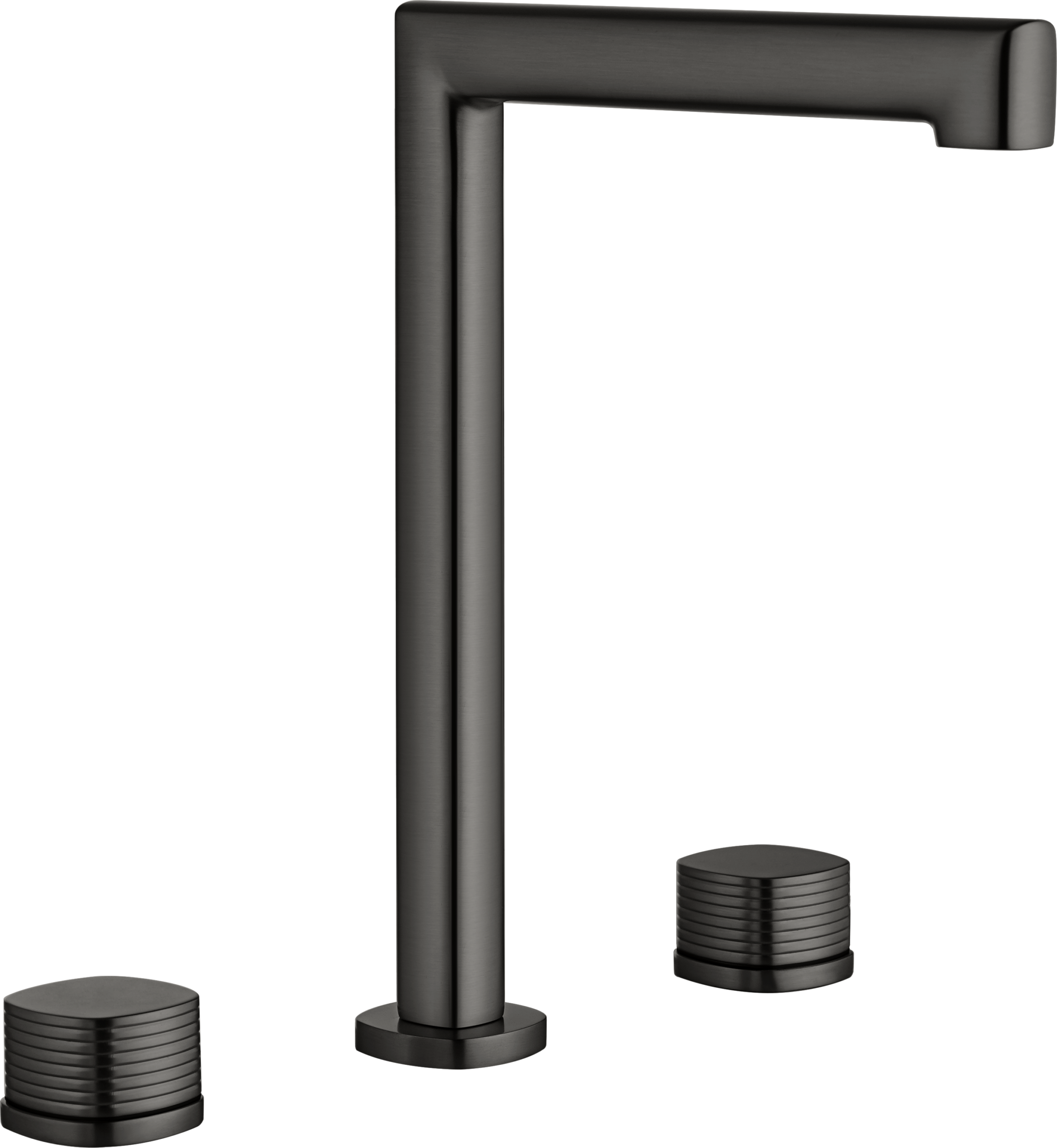 Bimando lavabo alto serie Firenze en black gun metal