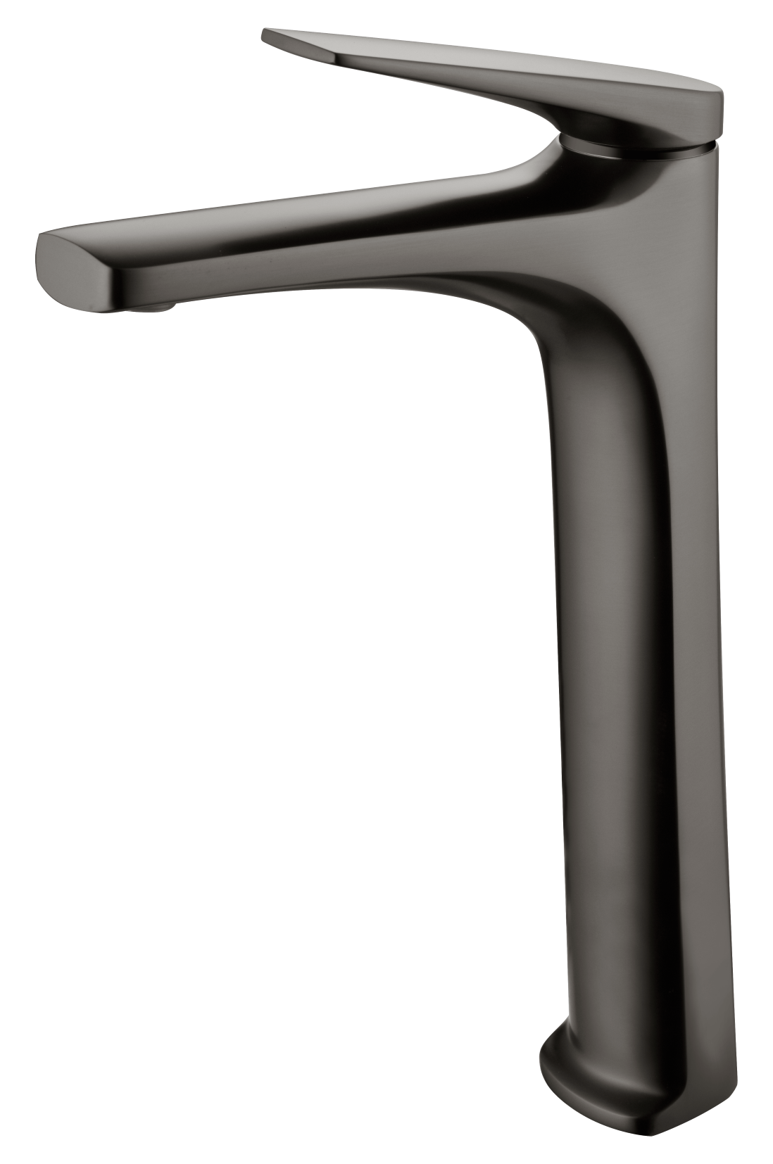 Monomando lavabo alto black gun metal serie Delos