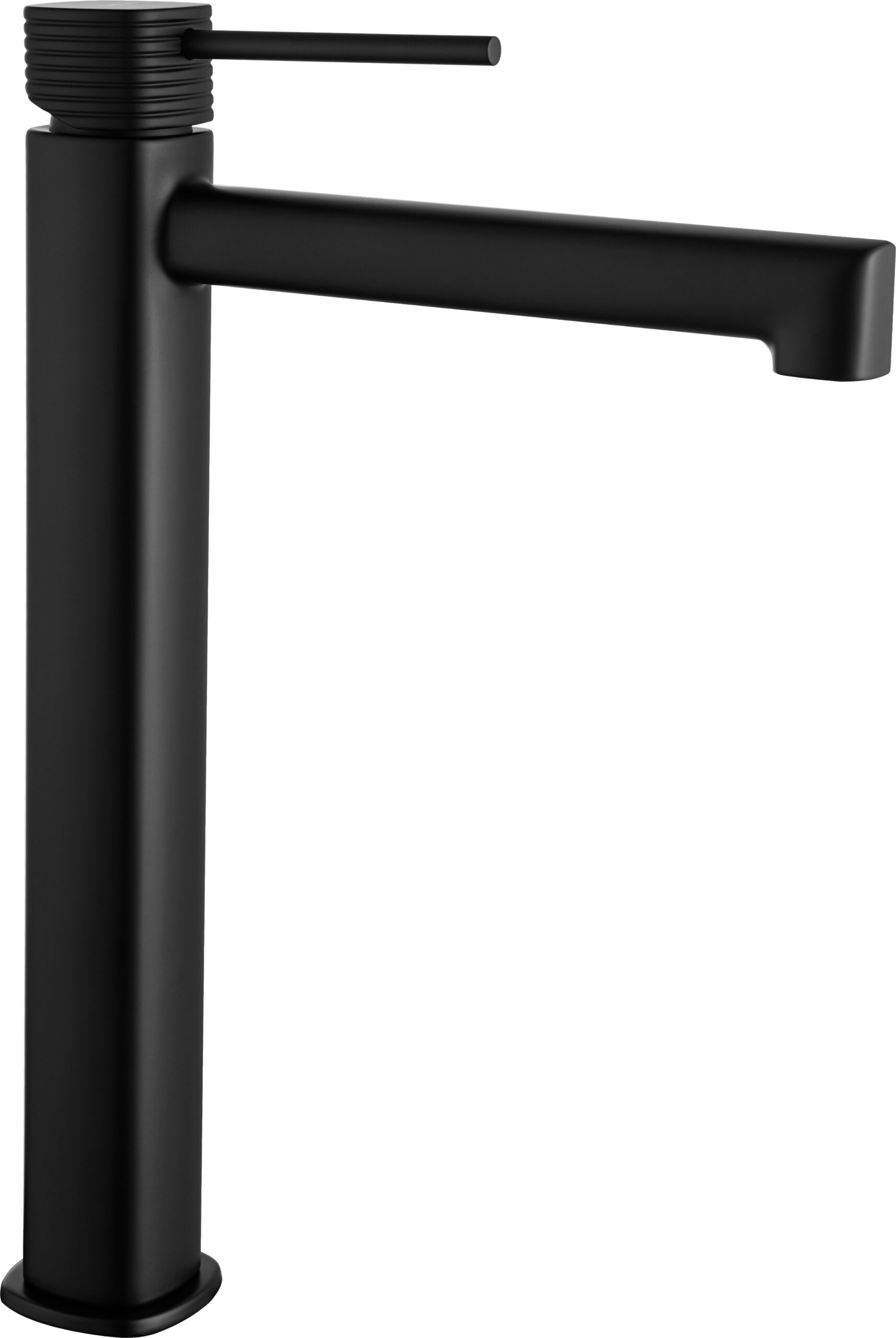 Monomando lavabo alto negro mate serie Firenze