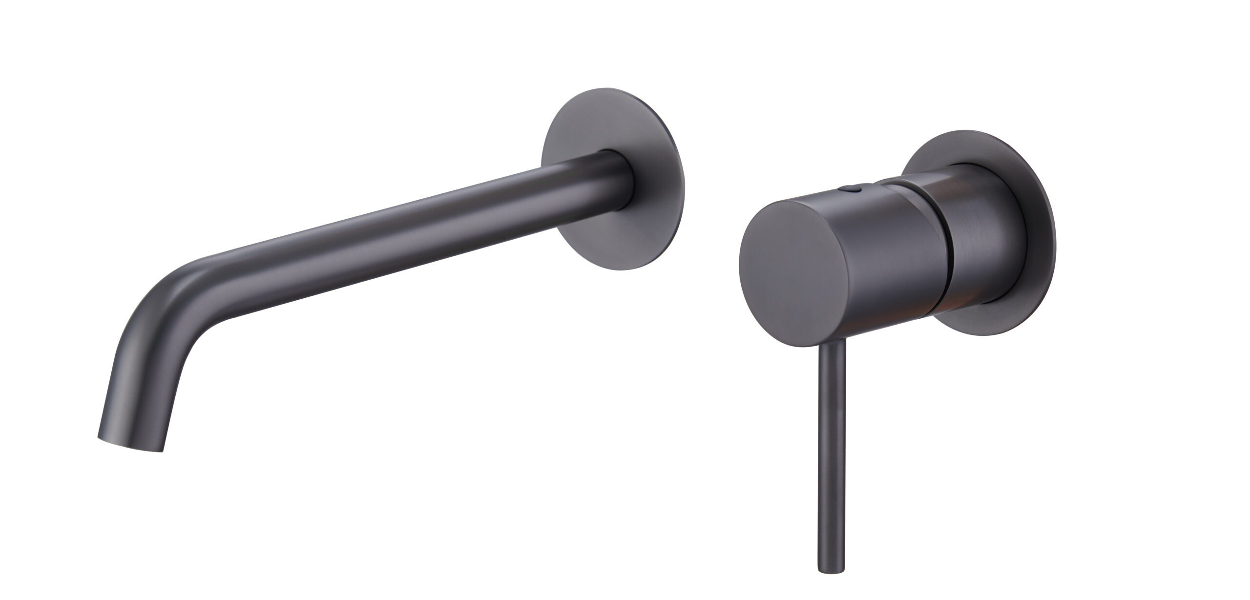 Grifo de lavabo empotrado monomando black gun metal serie Monza