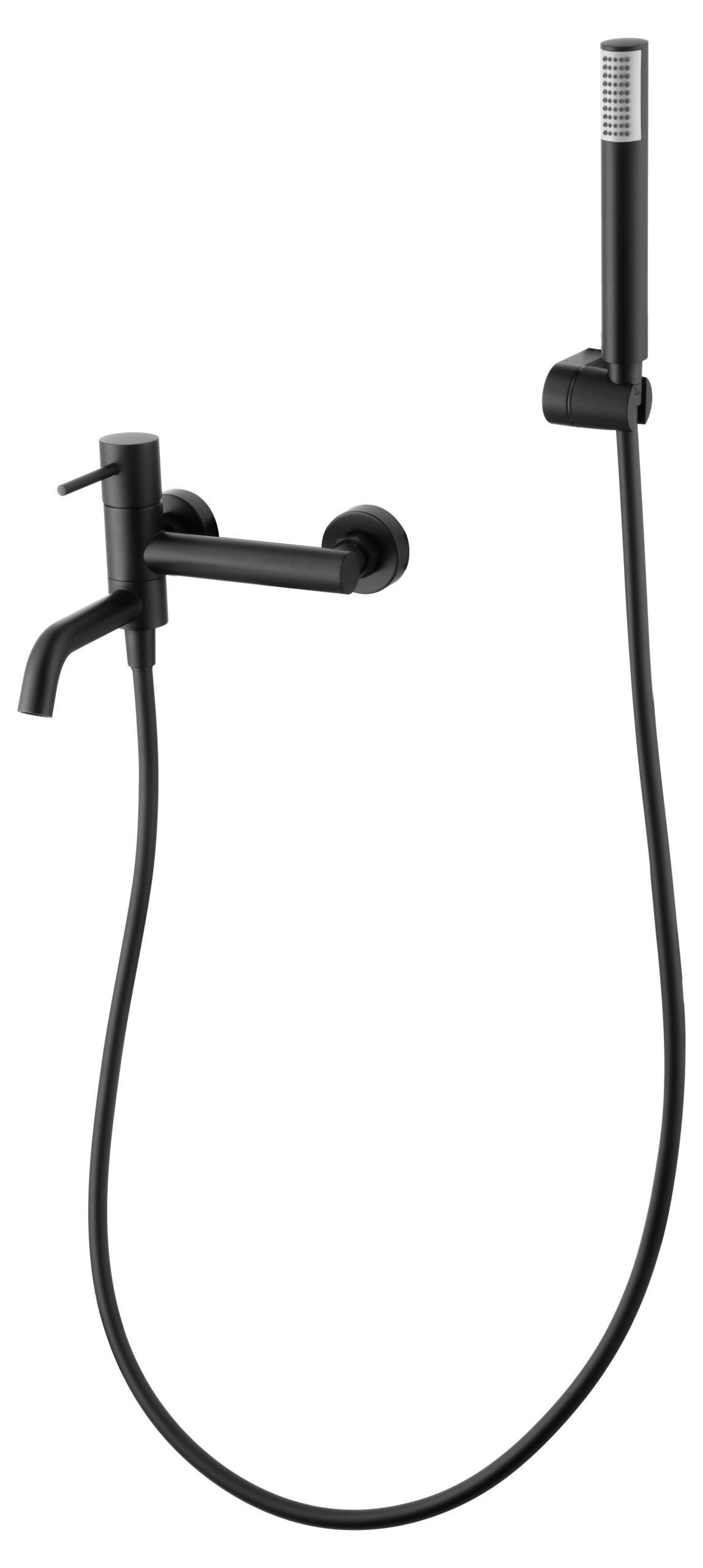 Grifería baño y ducha monomando negro mate serie Monza