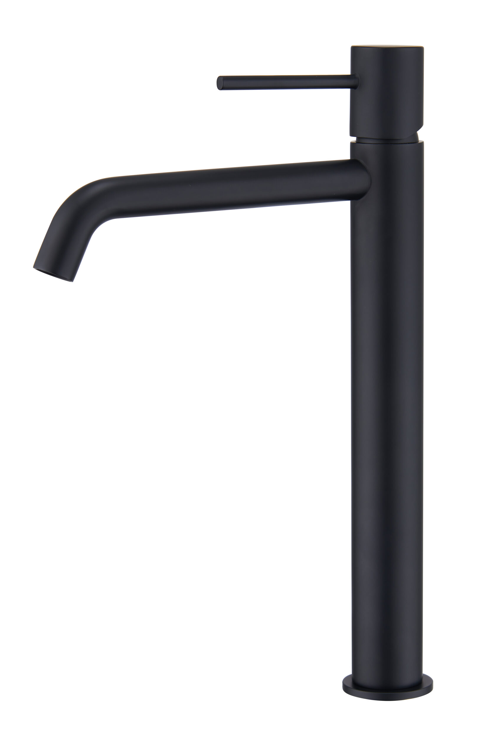 Monomando lavabo alto negro mate serie Monza