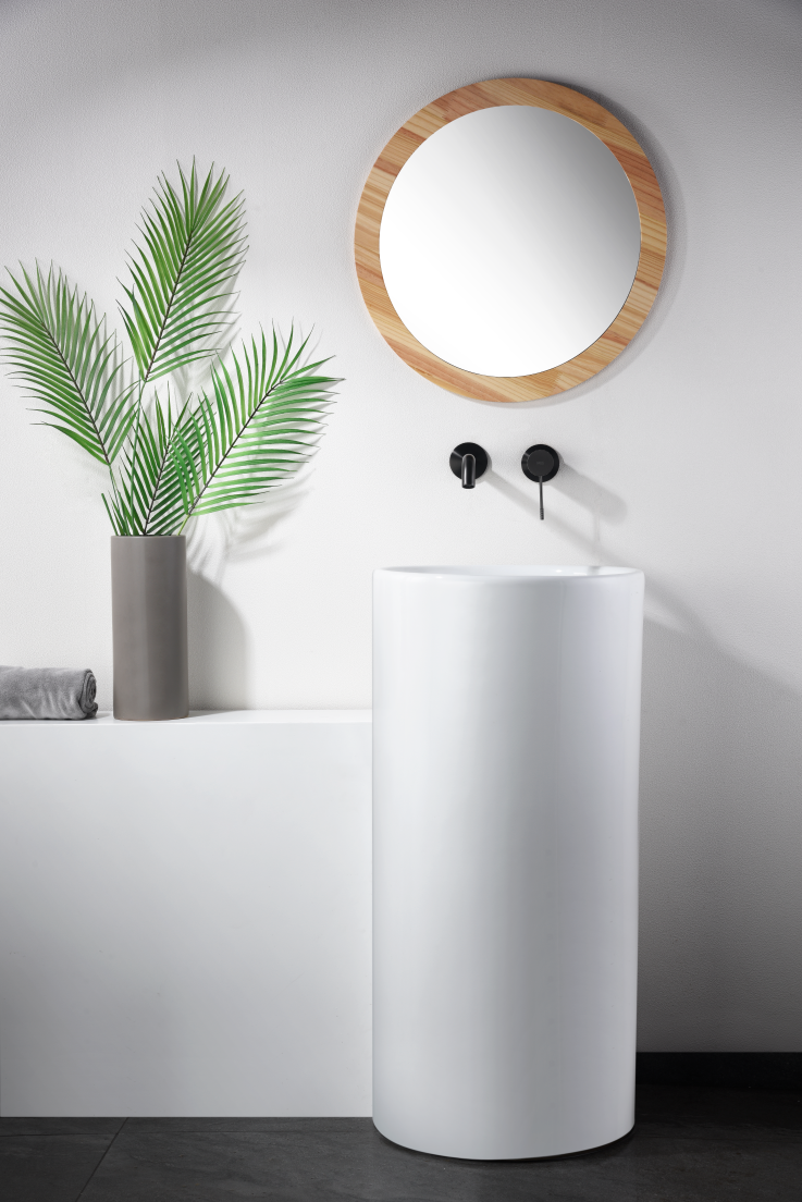Grifo de lavabo empotrado monomando black gun metal serie Génova